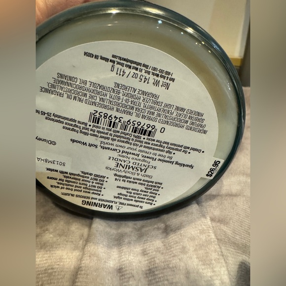 Bath & Body Works Princess Jasmine Blue Candle‎ - Picture 3 of 4